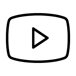 youtube logo thin icon