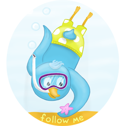 summer diving follow me icon